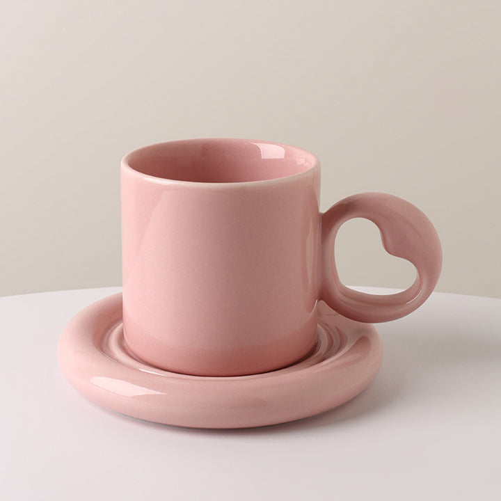 Heart-Shaped Cup and Plate