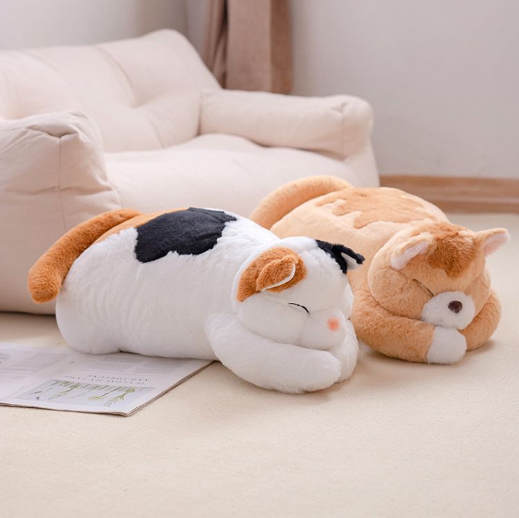 Cute Big Sleeping Cat Plush Toy