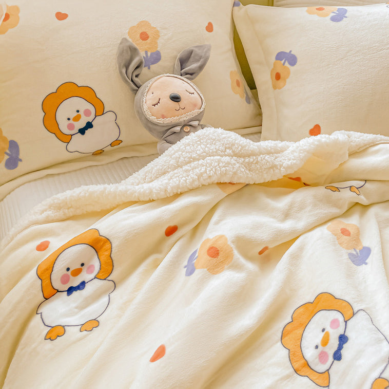 Cute Duck Warm Blanket