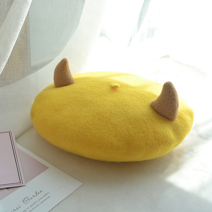 Little Devil Horn Beret Hat