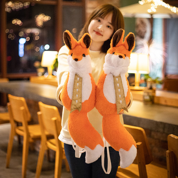 Cute Fox Plush Backpack Shoulder Bag
