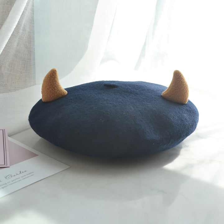 Little Devil Horn Beret Hat