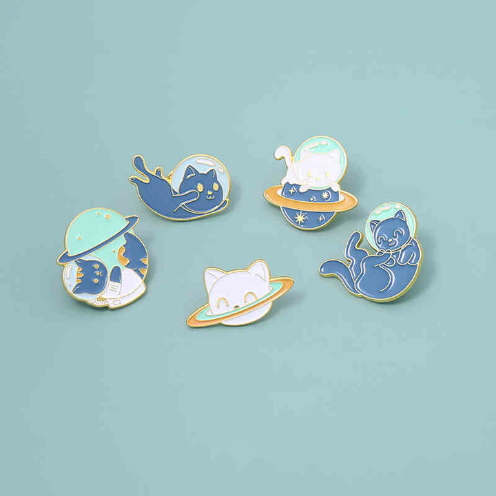 Outer Space Cat Mini Pins
