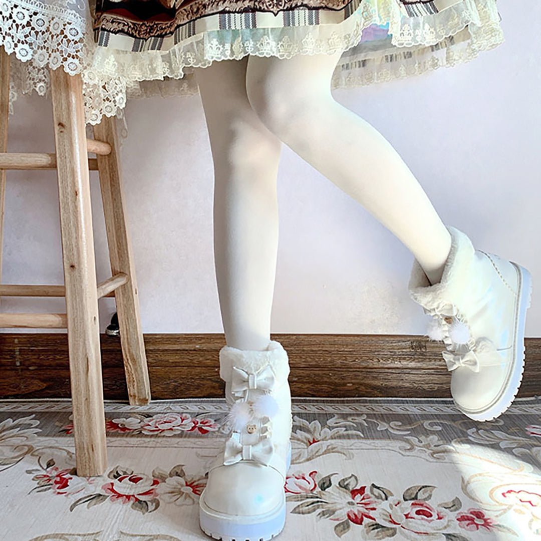 Fuzzy Ball Lolita Snow Boots