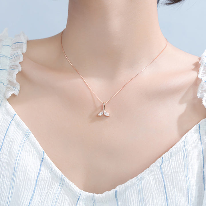 Mermaid Tail Sterling Silver Necklace