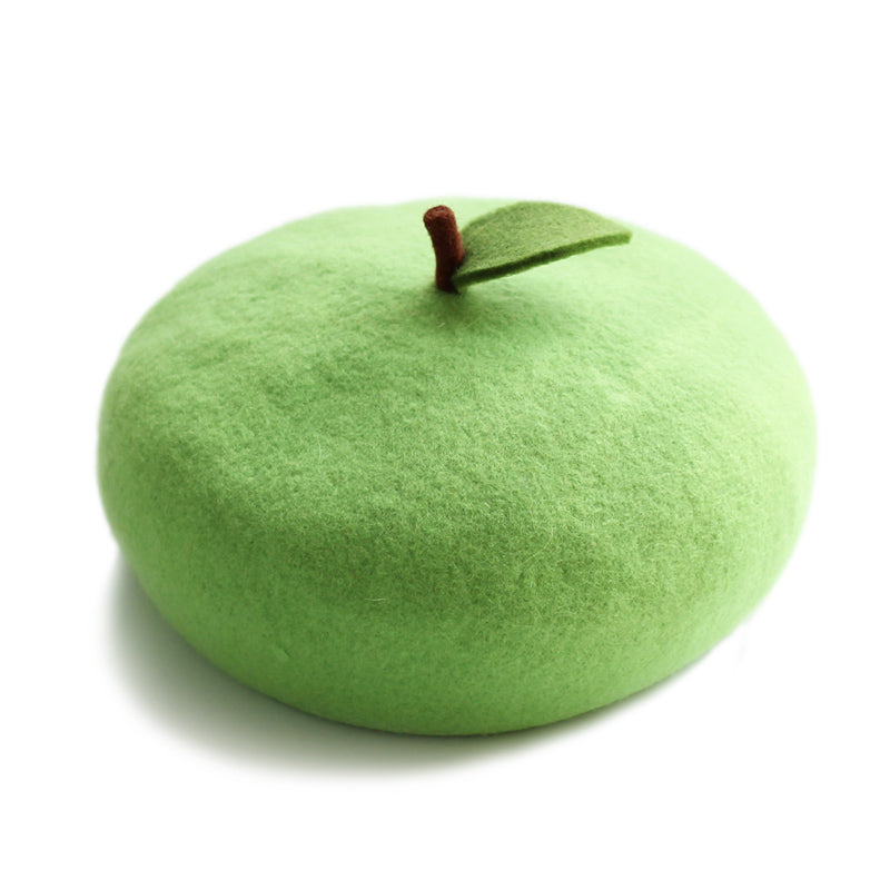Creative Green Apple Beret