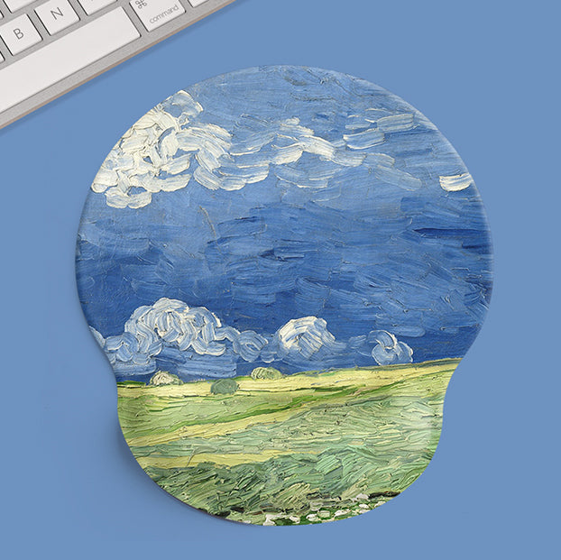 Oil Painting Mousepad Bracer and Keyboard Wrist Rest