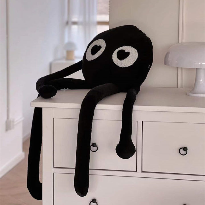 Cute Black Pillow - Plush - Long Legs Design