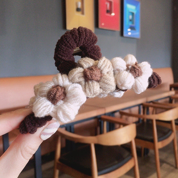 Daisy Crochet Hair claw
