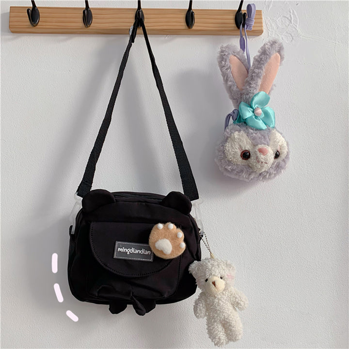 Cute Bear Ears Head Mini Crossbody Bag