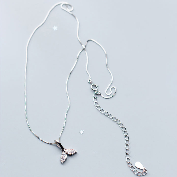 Mermaid Tail Sterling Silver Necklace