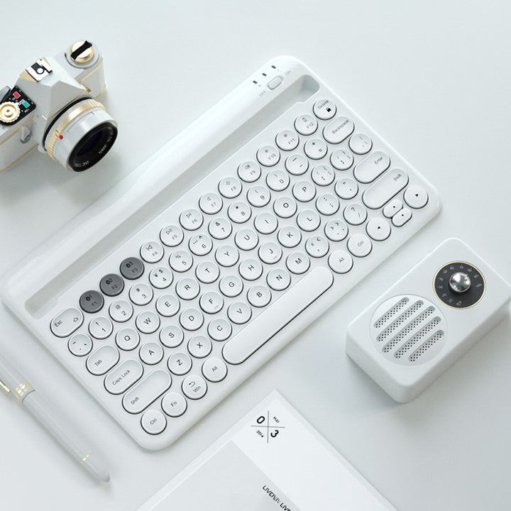 Pastel Color Chargeable Wireless Bluetooth Keyboard for Phone and iPad