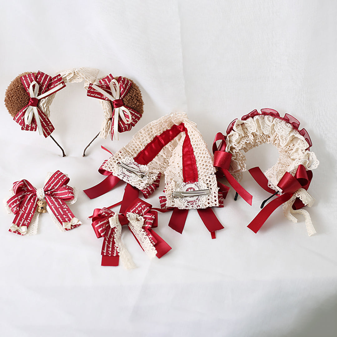 Kawaii Lolita Red Headband Collection