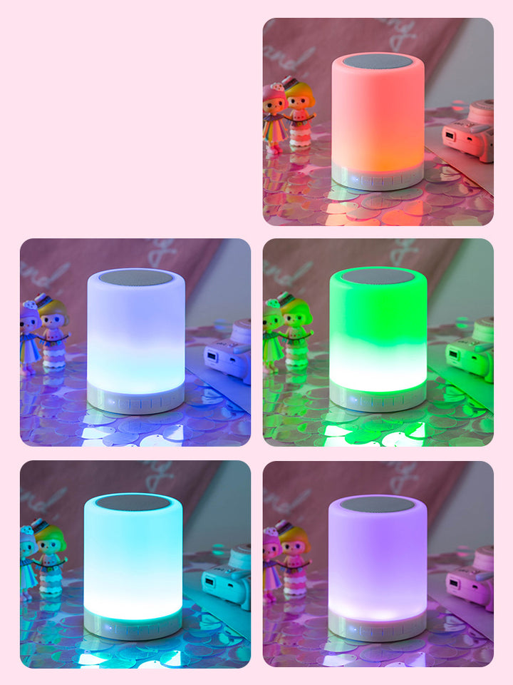 Bluetooth Speaker with Colorful Night Lamp
