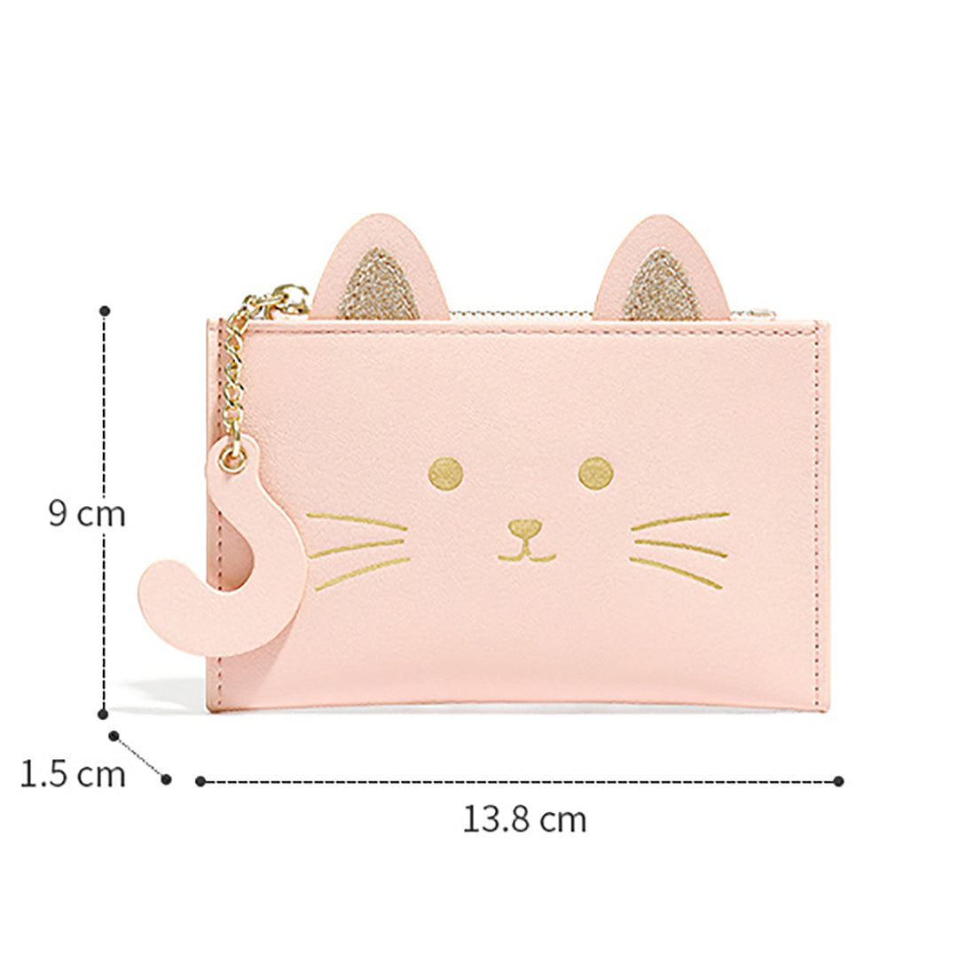 Cute Cat Credit Card Holder Wallet