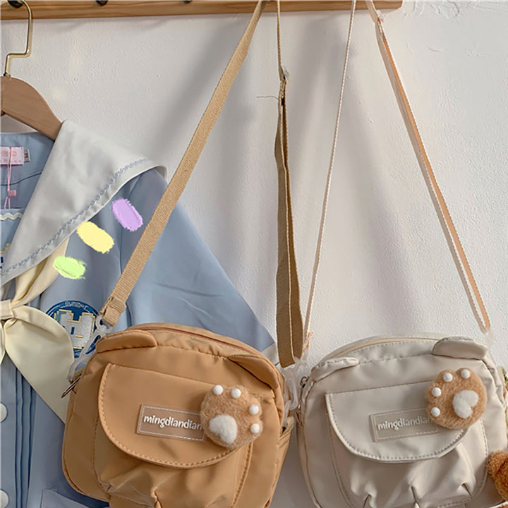 Cute Bear Ears Head Mini Crossbody Bag