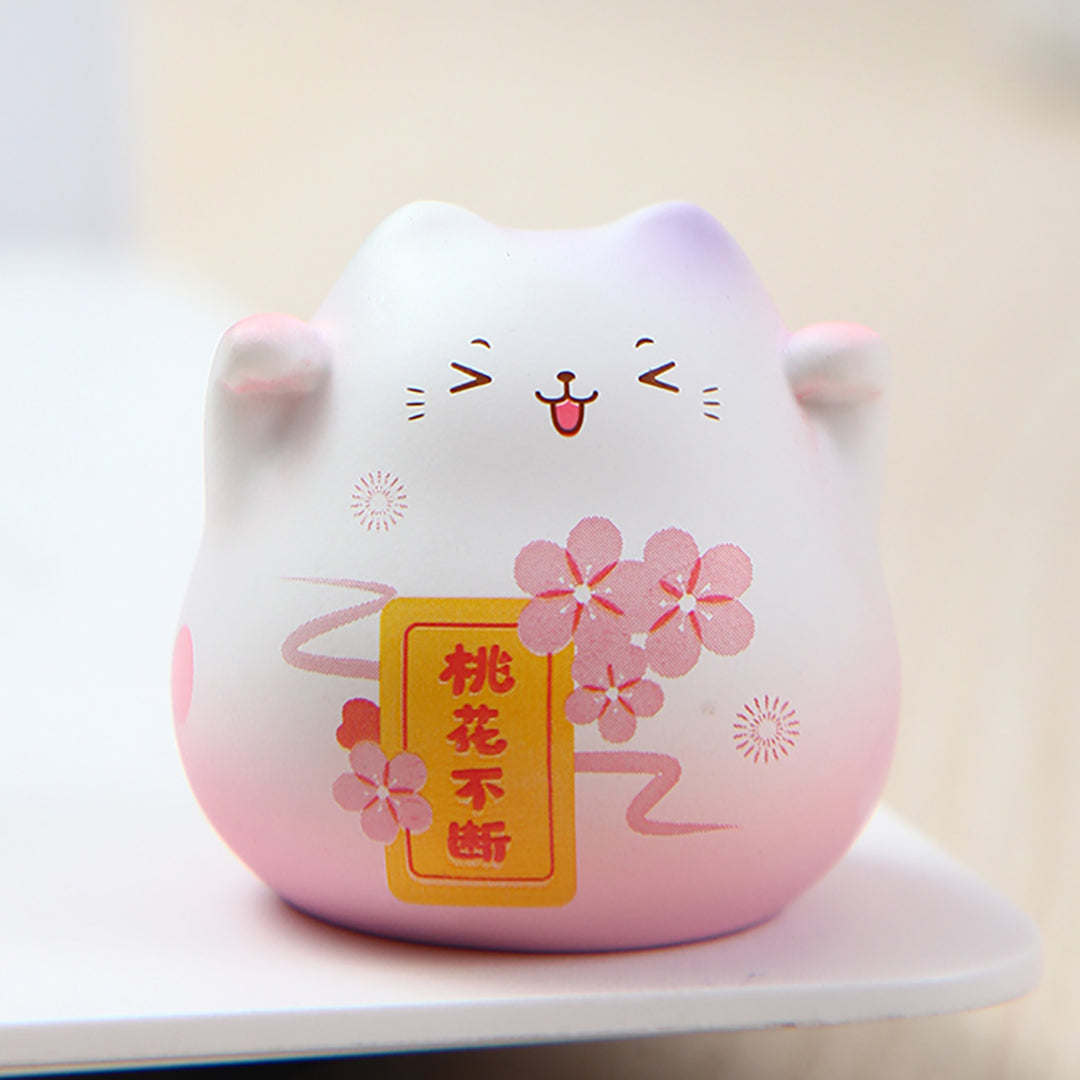 Cute Japanese Lucky Cat Mini Ornaments 4pcs/set