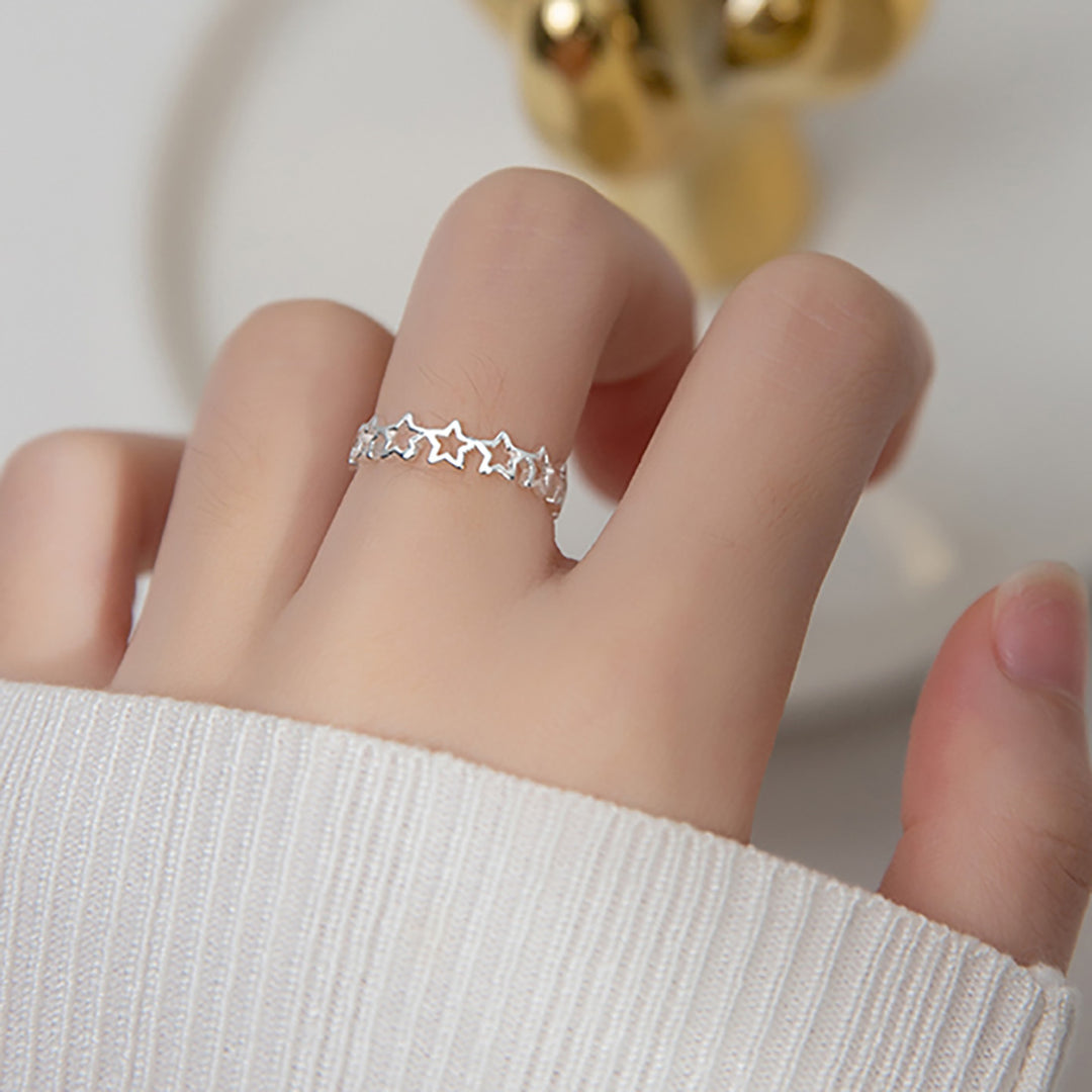 Classic Mini Stars Silver Ring