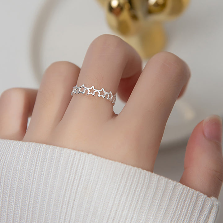 Classic Mini Stars Silver Ring