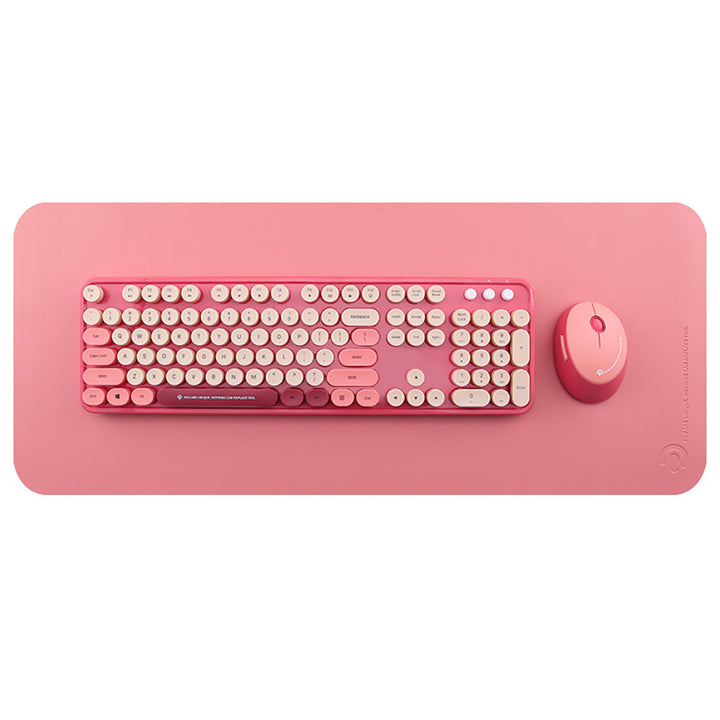 Vintage Colorful Keyboard & Mouse Set