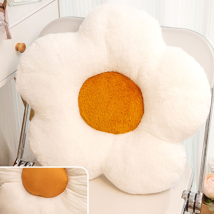 Fuzzy Flower Cushion