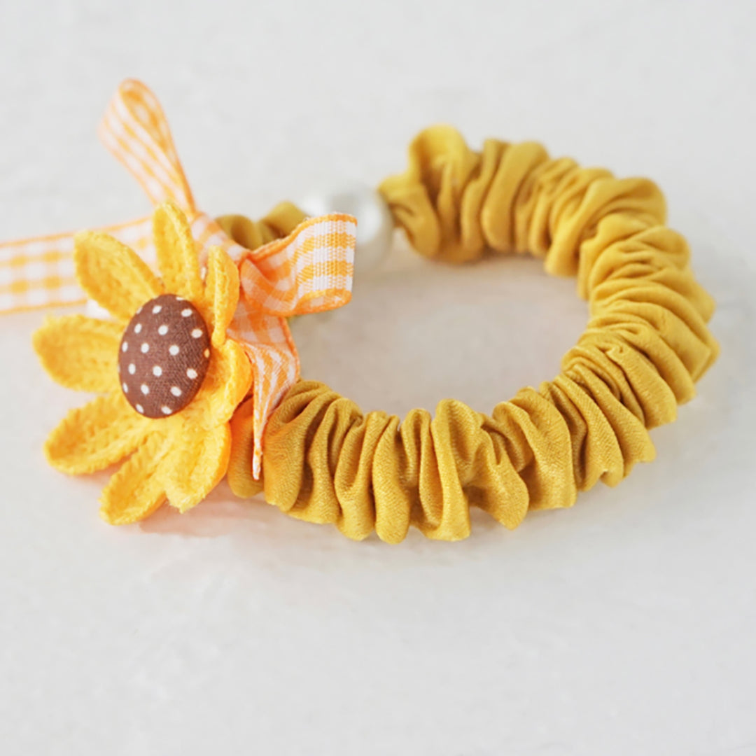 Cute Sunflower Hair Scrunchies