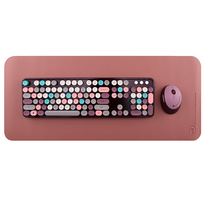 Vintage Colorful Keyboard & Mouse Set