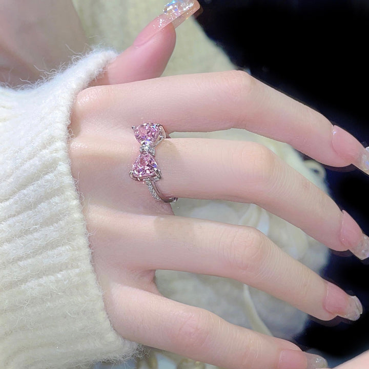 Pink Bow Ring-DOLLIEFAE