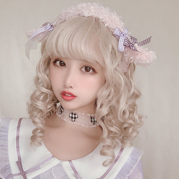 Kawaii Sheep Ears Mini Bow Headband