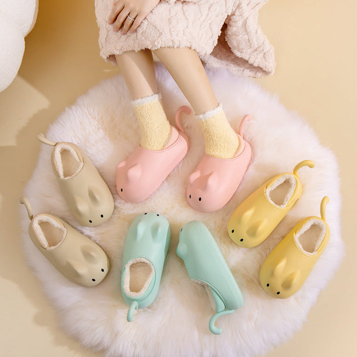 Cute Cat Waterproof Fleece Shoes