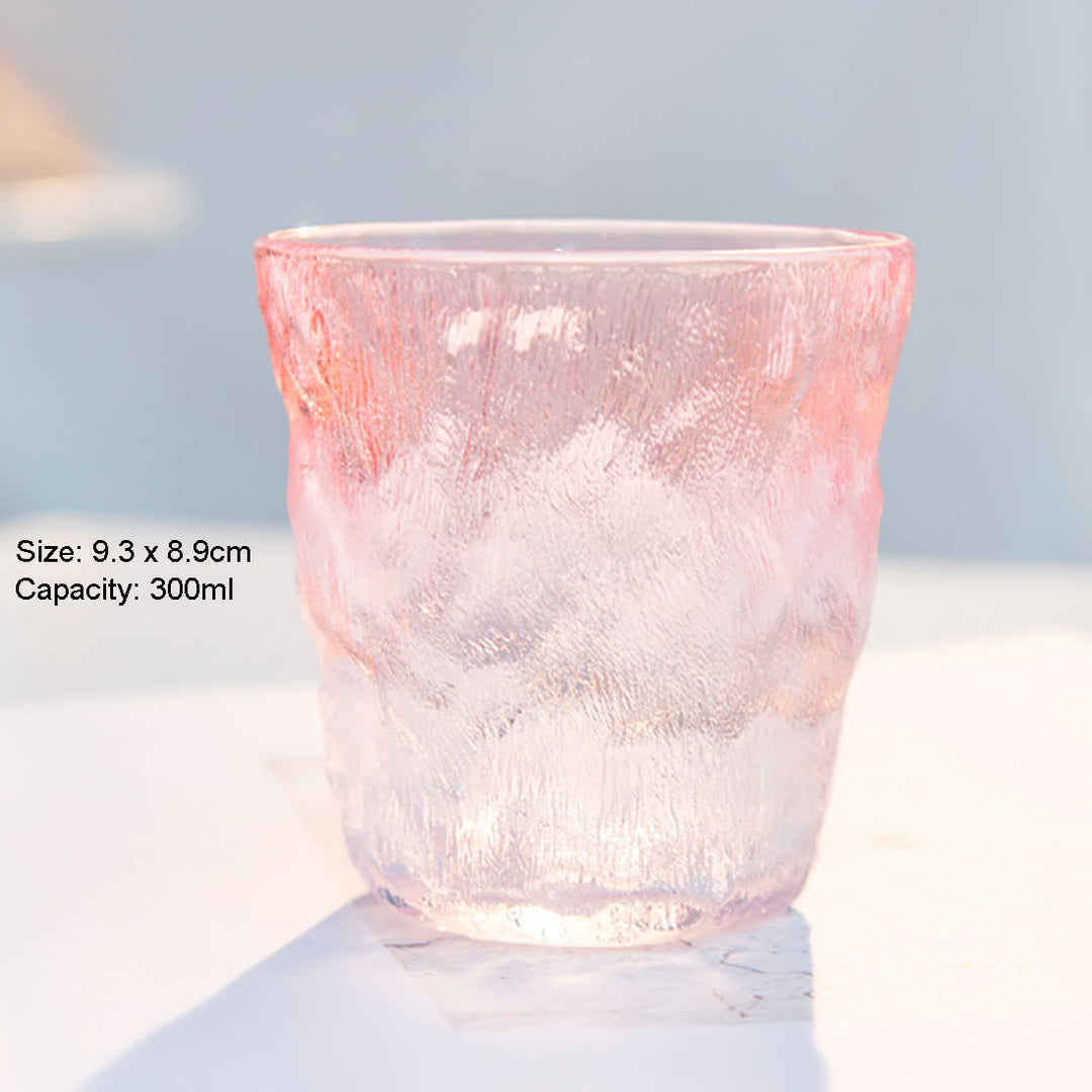 Stylish Glass Cup - Textured Design – Juwas