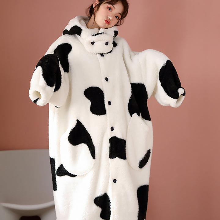 Cow Print Oversize Pajamas