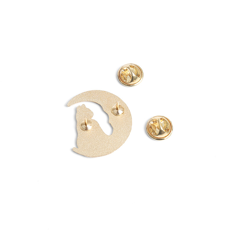 Black Cat Moon Phase Brooch Pins For Any Outfit