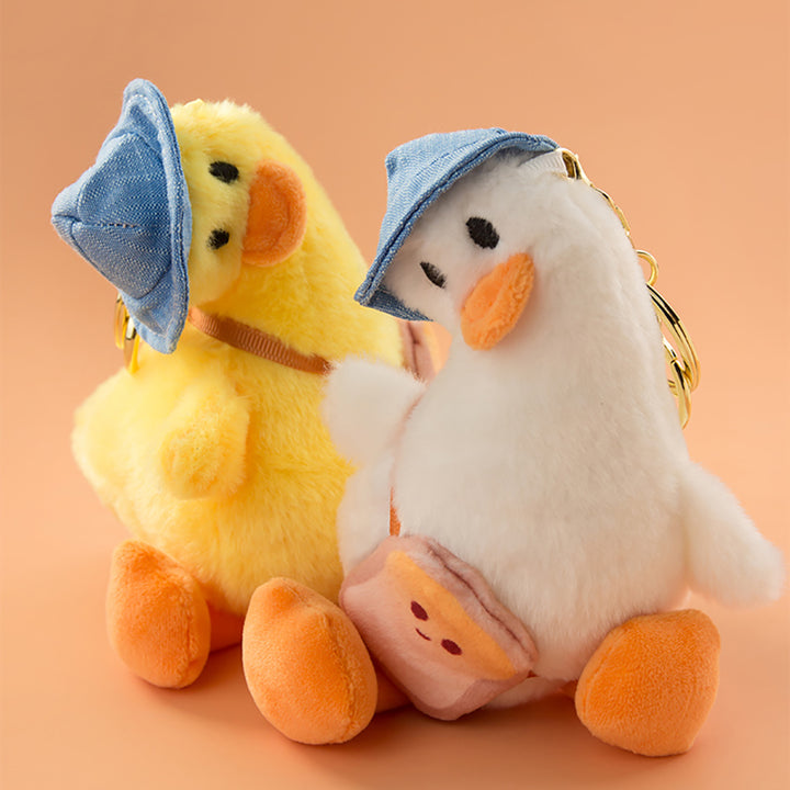 Cute Duck Stuffed Keychain