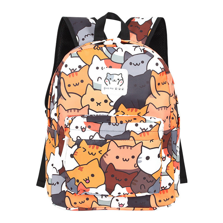 Cute Pastel Cat All-Over Painting Backpack