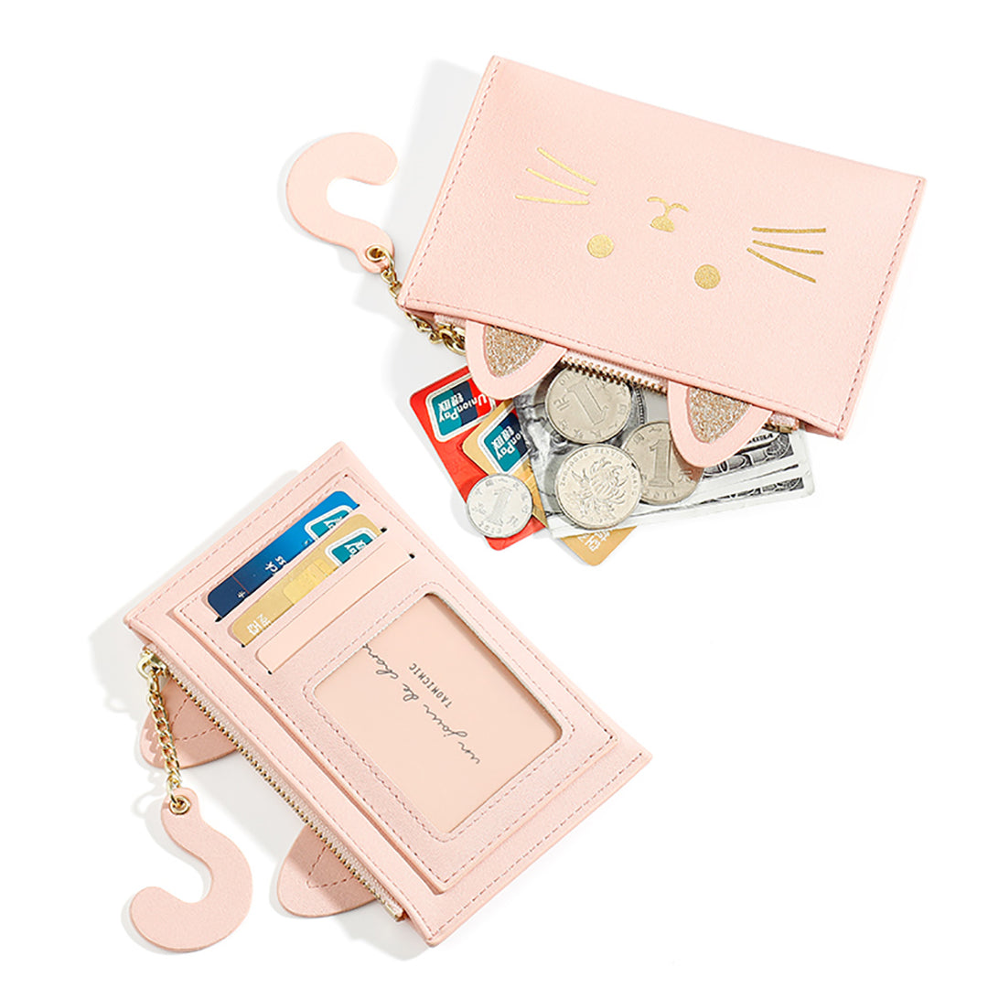 Cute Cat Credit Card Holder Wallet
