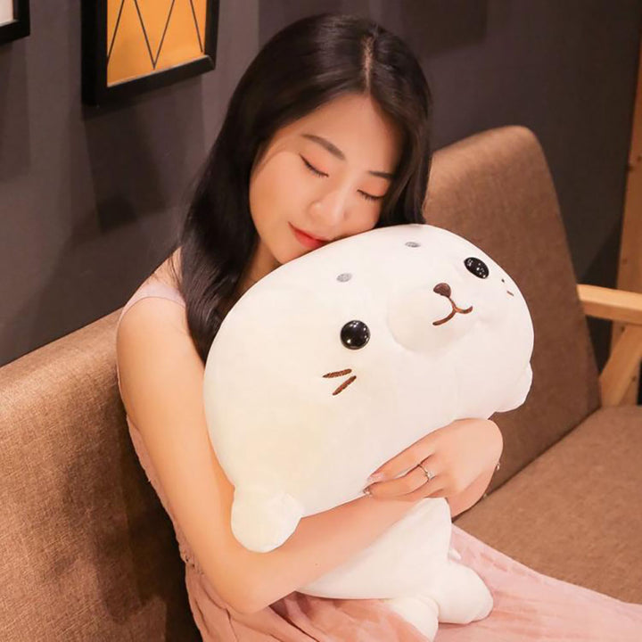 Adorable White Seal Jumbo Plush Toy
