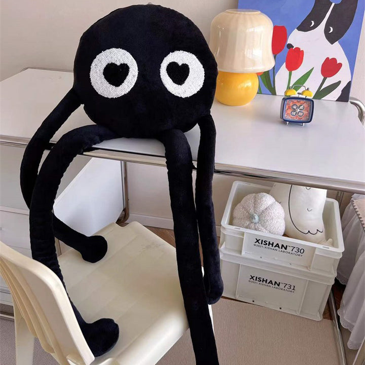 Cute Black Pillow - Plush - Long Legs Design