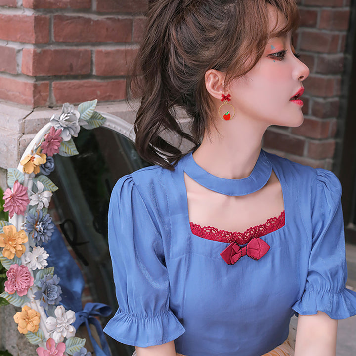 Little Princess Dangle Hoop Earrings