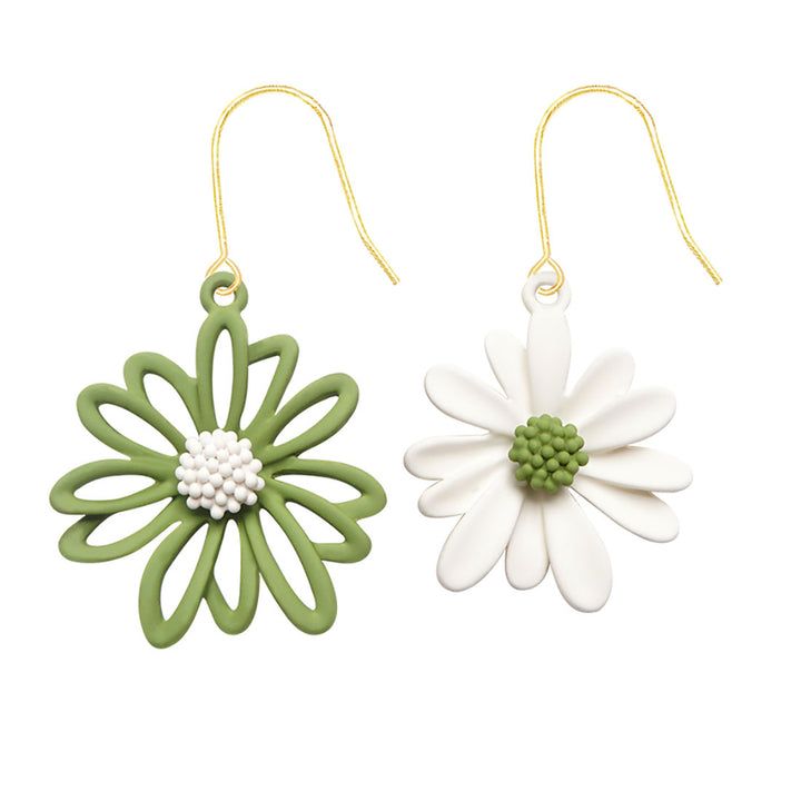 Mismatched Daisy Inspired Earrings