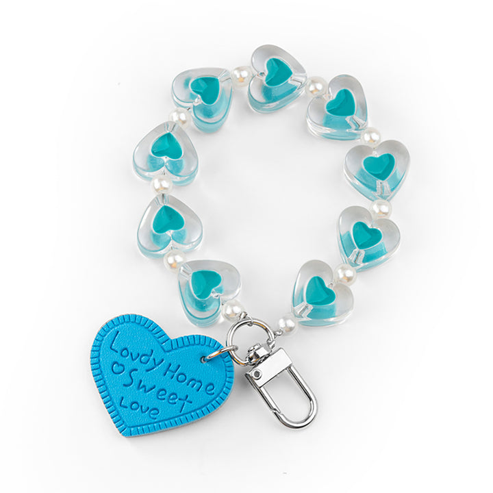 Lovely Hearts Beads Wristlet Bracelet