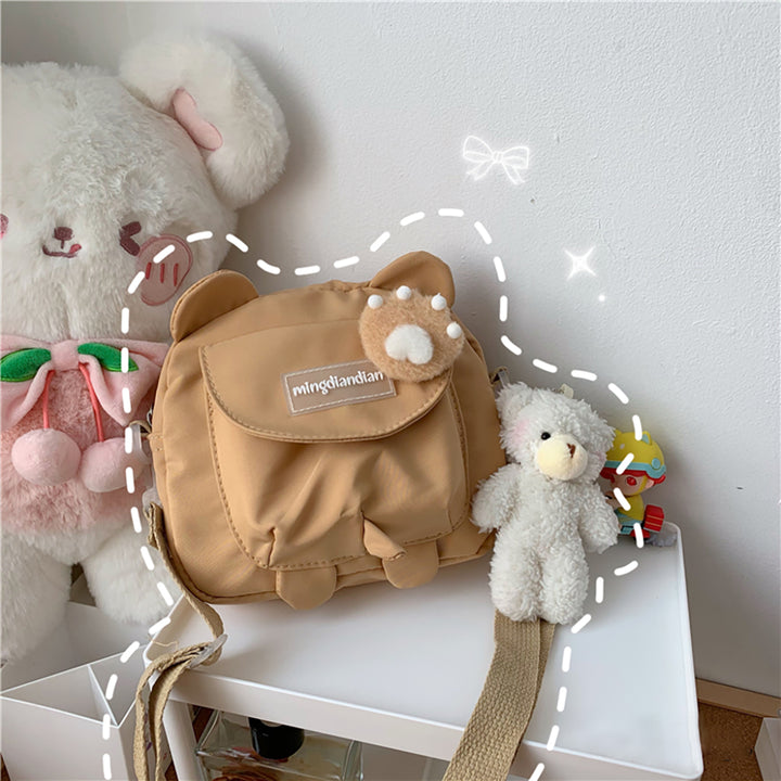 Cute Bear Ears Head Mini Crossbody Bag