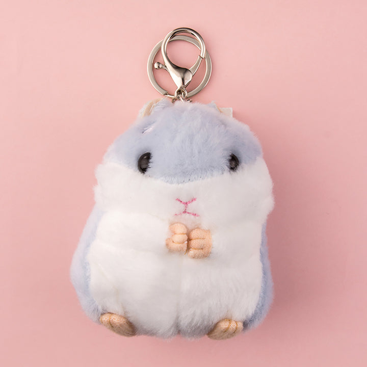 Kawaii Hamster Plush Keychain
