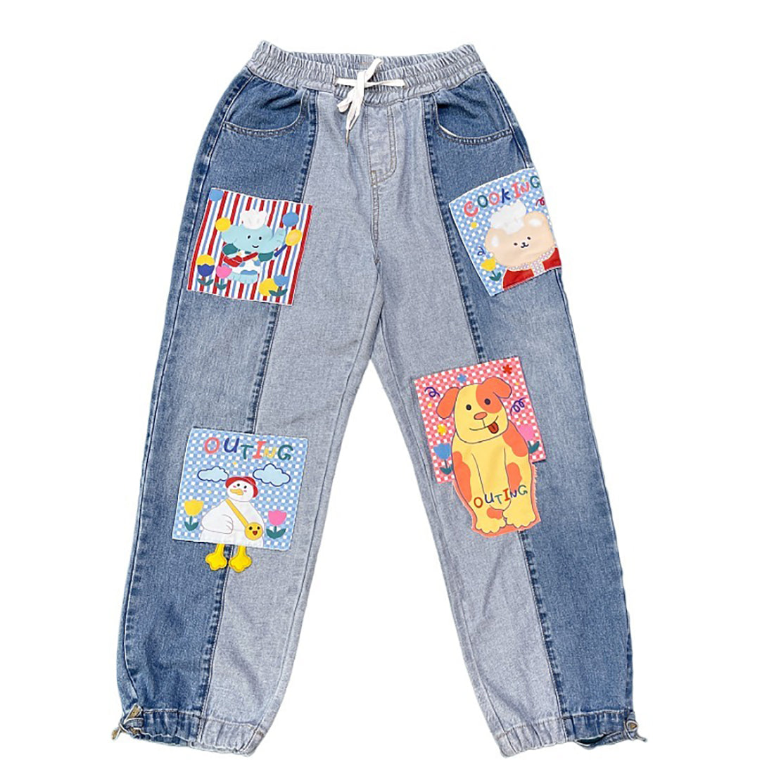 Cartoon painted jeans by kaiclothe