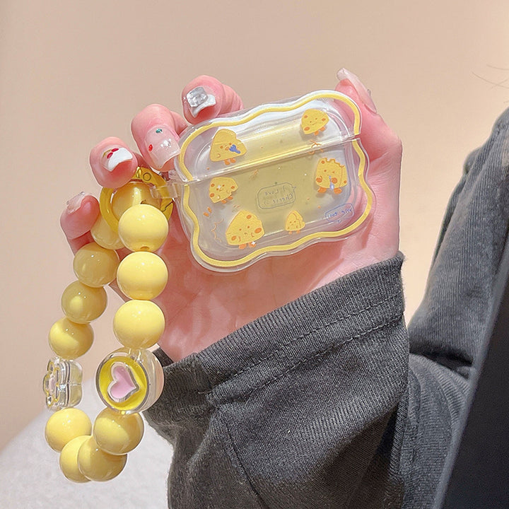 Cheese Print Airpods Case