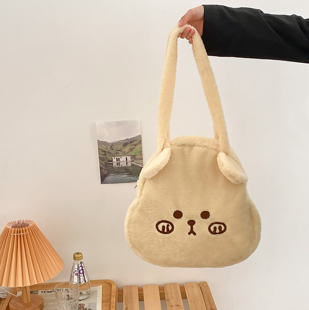 Brown Bear Plush Crossbody Bag