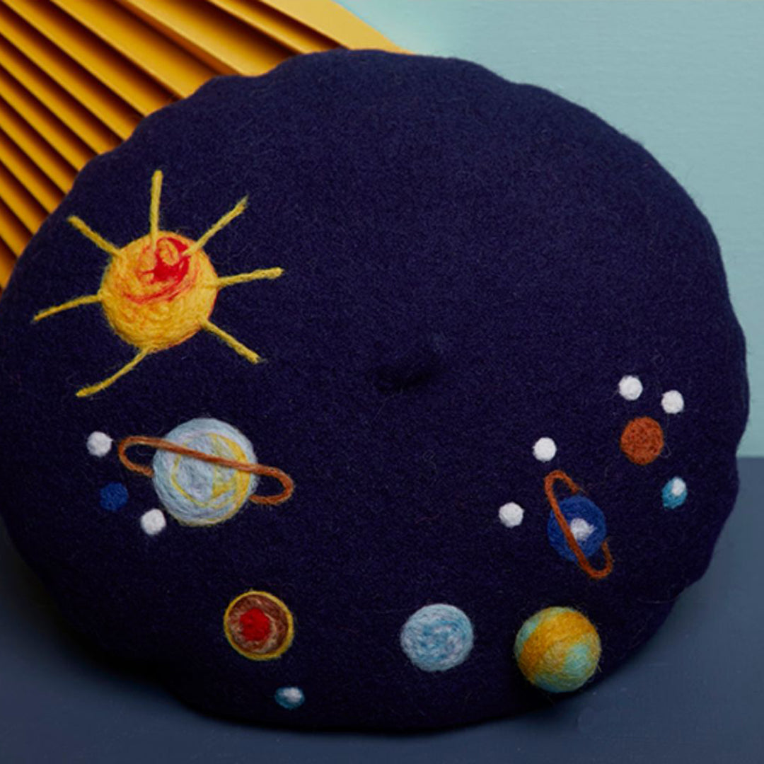 Planets Handmade Wool Beret