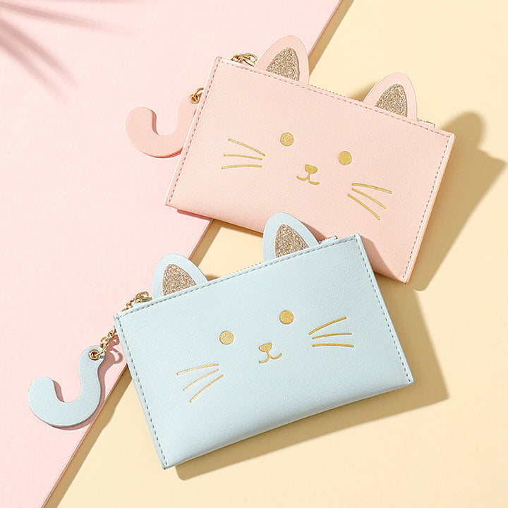 Cute Cat Credit Card Holder Wallet