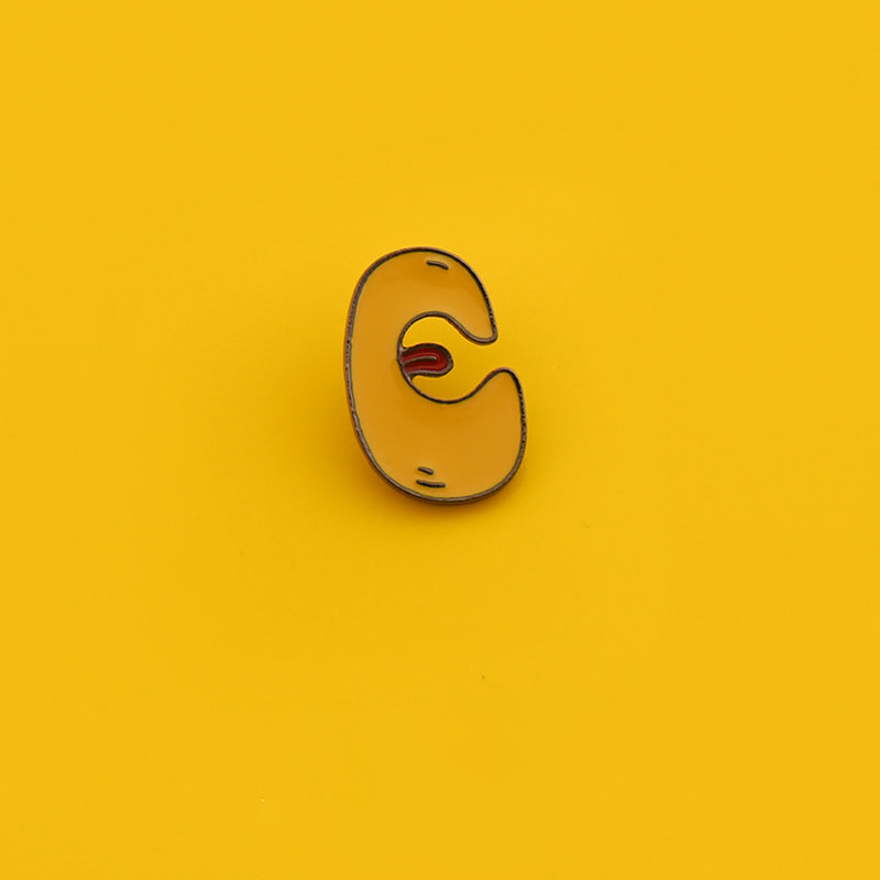 Cute Alphabet Letters Mini Pins