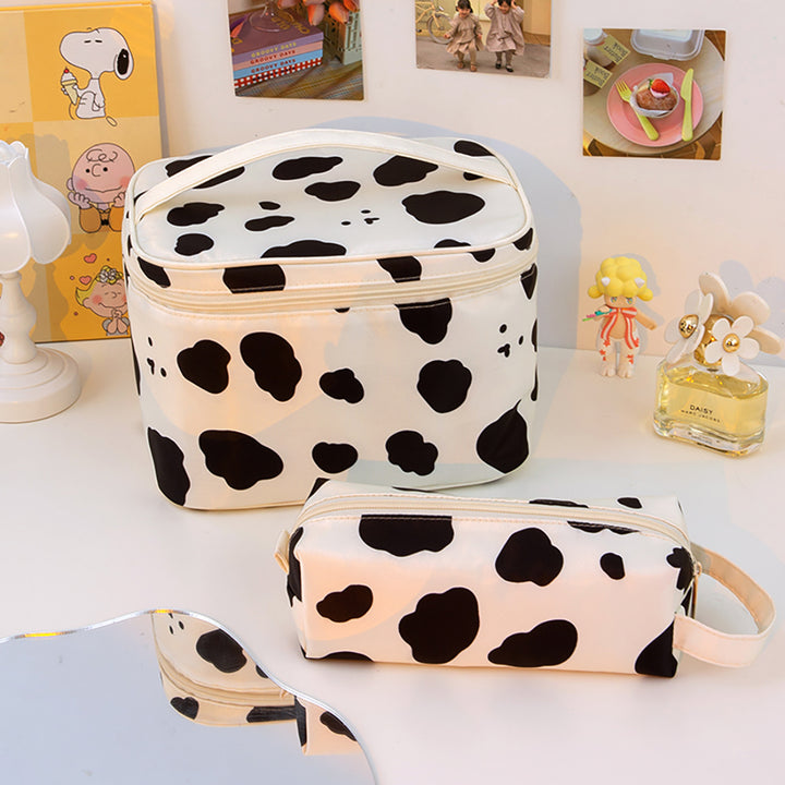 Cow Print Makeup Bag